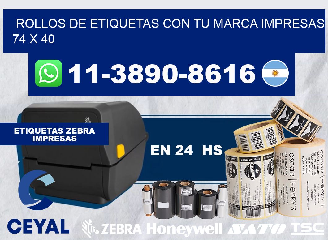 rollos de etiquetas con tu marca impresas 74 x 40