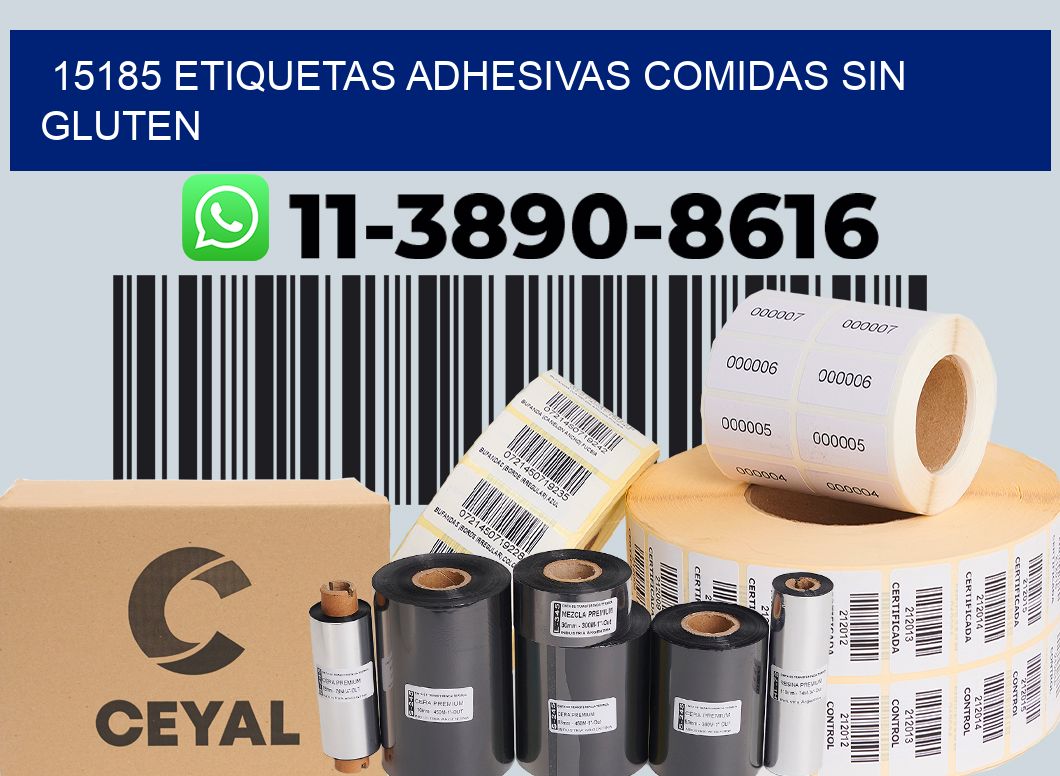 15185 etiquetas adhesivas comidas sin gluten