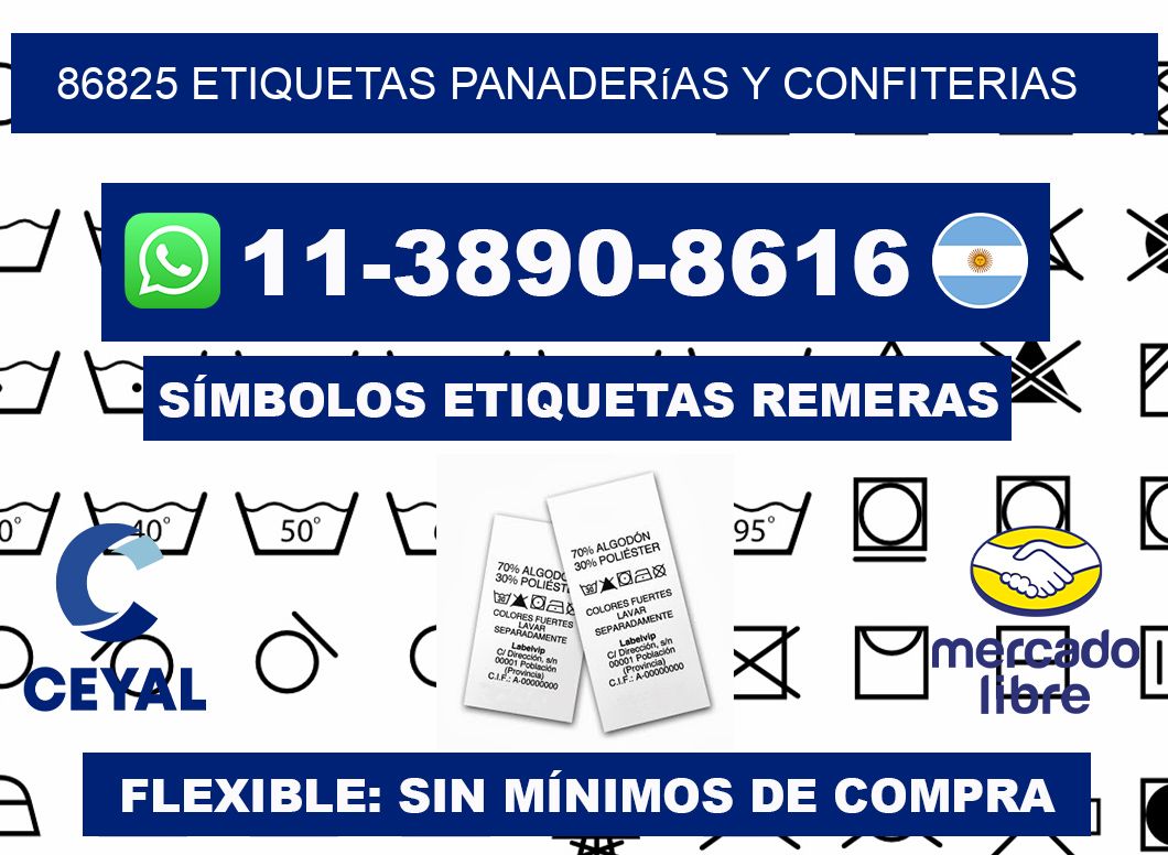 86825 etiquetas panaderías y confiterias