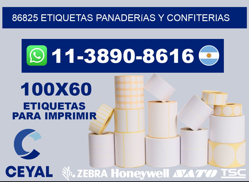 86825 etiquetas panaderías y confiterias