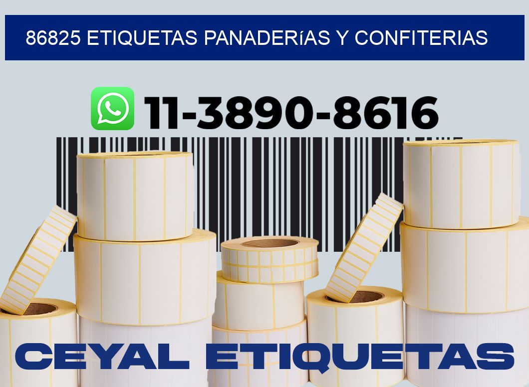 86825 etiquetas panaderías y confiterias