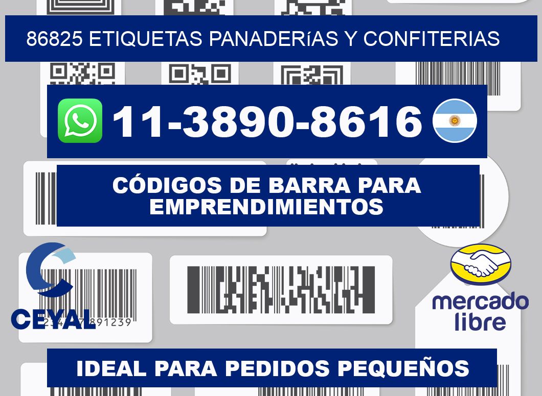 86825 etiquetas panaderías y confiterias