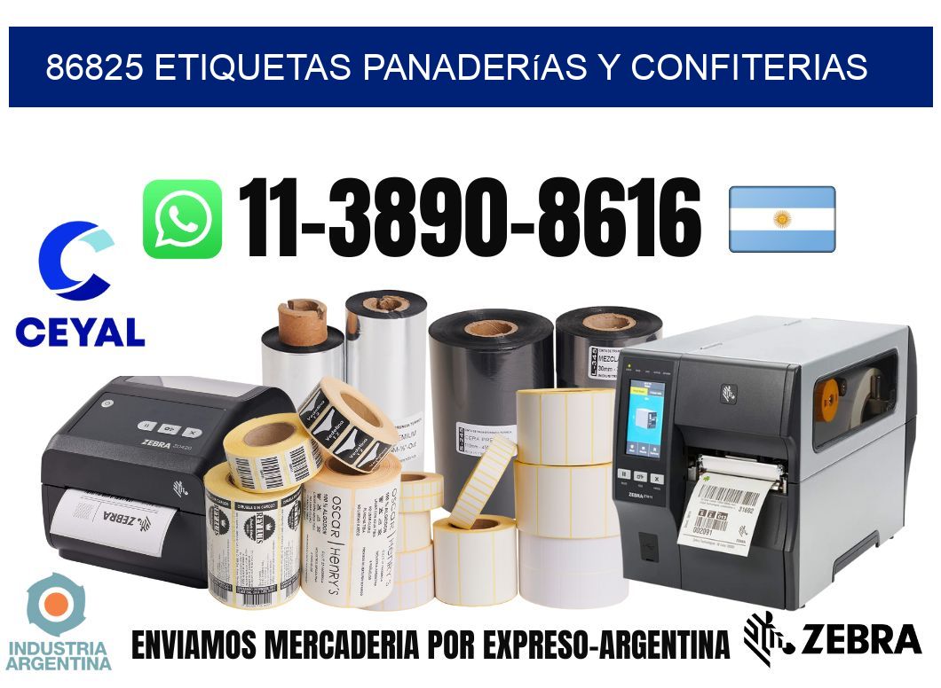 86825 etiquetas panaderías y confiterias