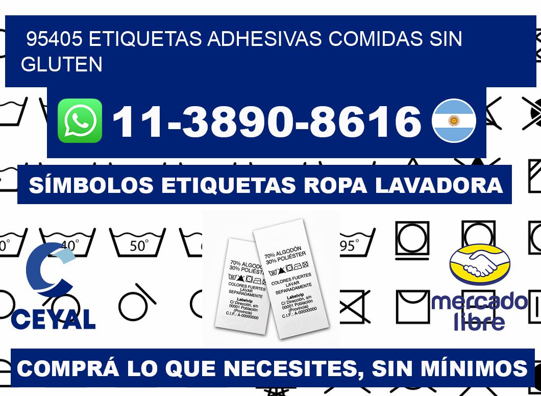 95405 etiquetas adhesivas comidas sin gluten