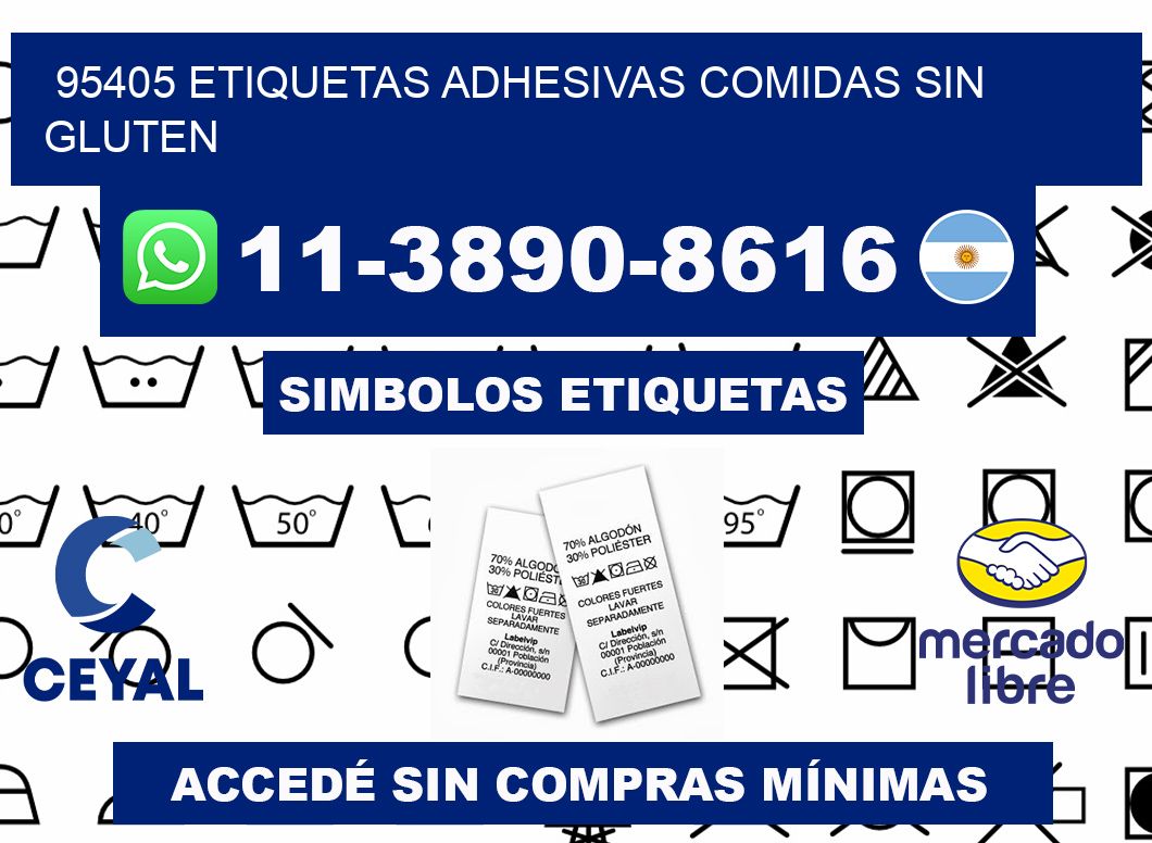95405 etiquetas adhesivas comidas sin gluten