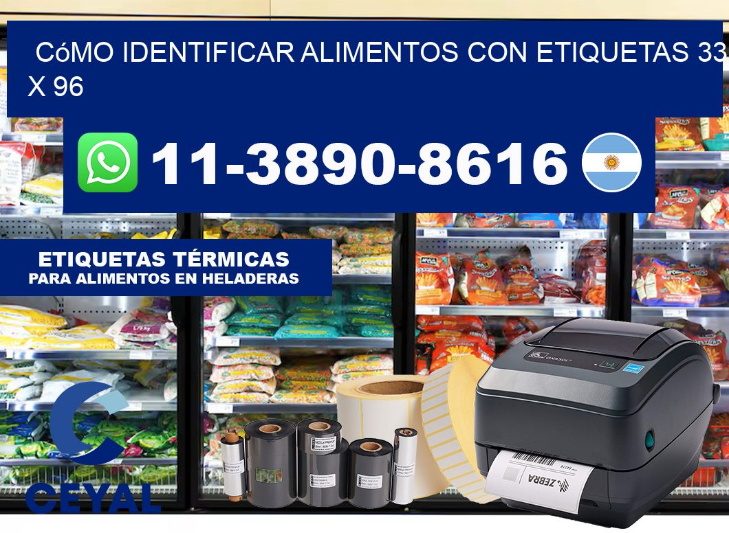 Cómo identificar alimentos con etiquetas 33 x 96