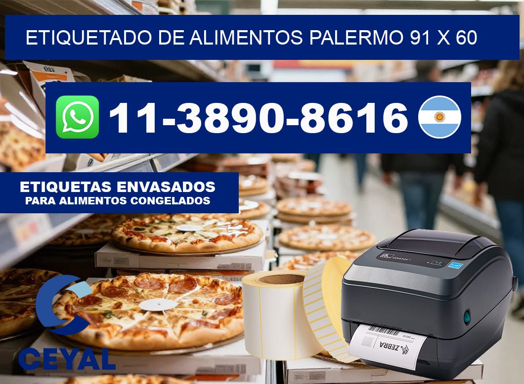 Etiquetado de alimentos palermo 91 x 60