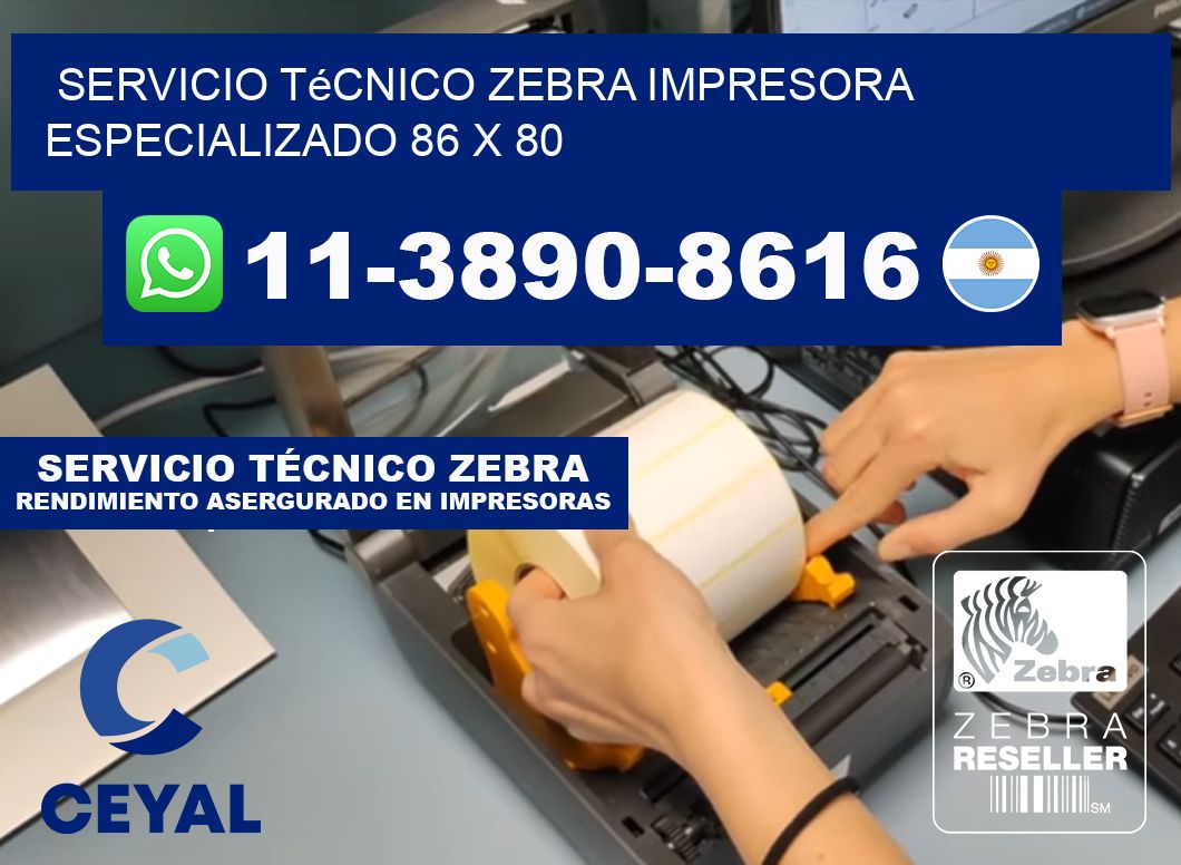 Servicio Técnico Zebra Impresora Especializado 86 x 80