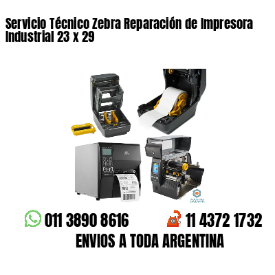 Servicio Técnico Zebra Reparación de Impresora Industrial 23 x 29