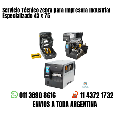 Servicio Técnico Zebra para Impresora Industrial Especializado 43 x 75
