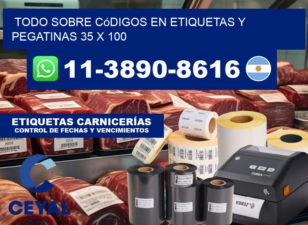 Todo sobre códigos en etiquetas y pegatinas 35 x 100