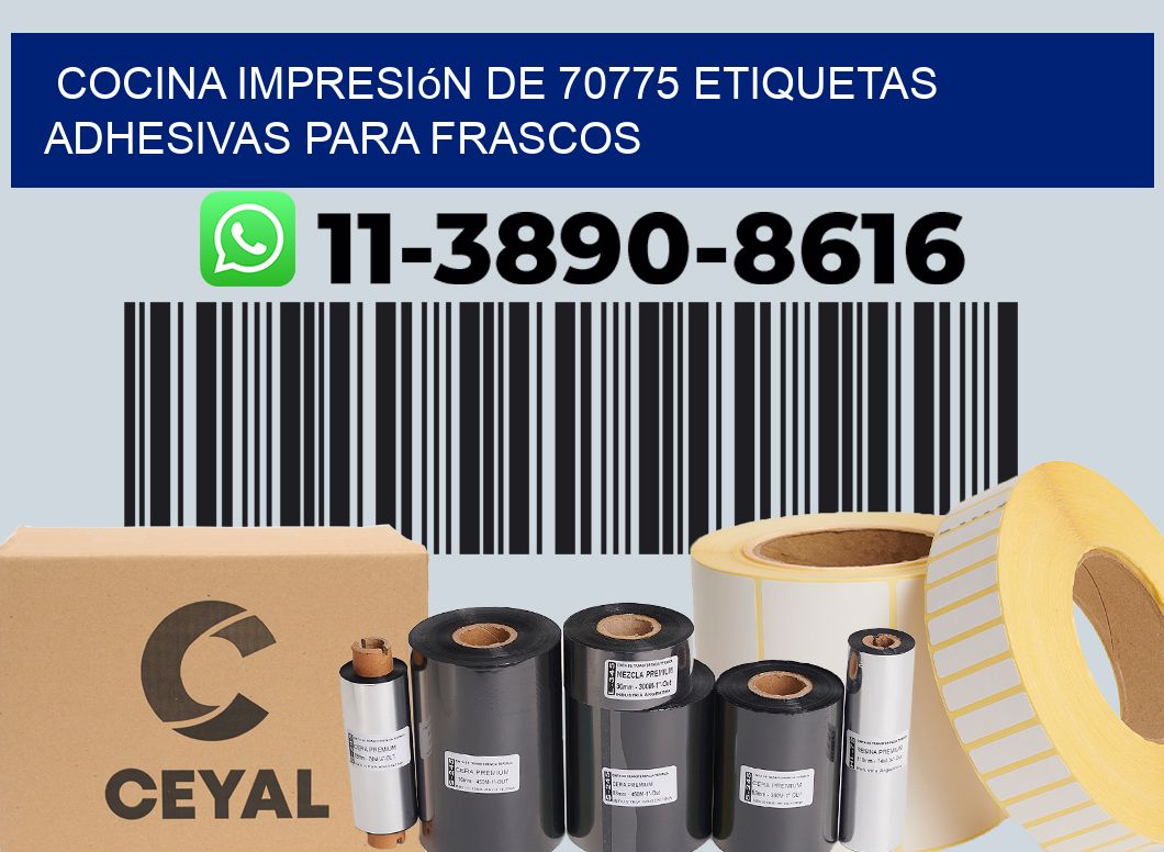 cocina impresión de 70775 etiquetas adhesivas para frascos