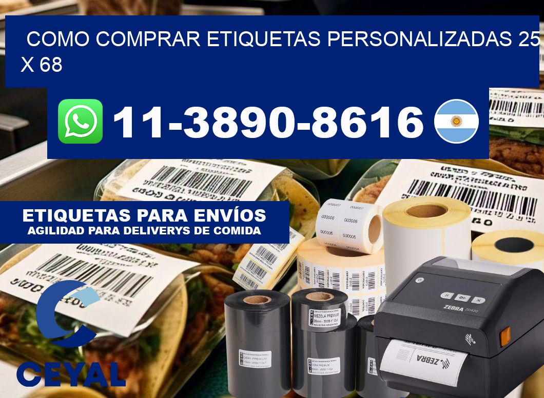 como comprar etiquetas personalizadas 25 x 68