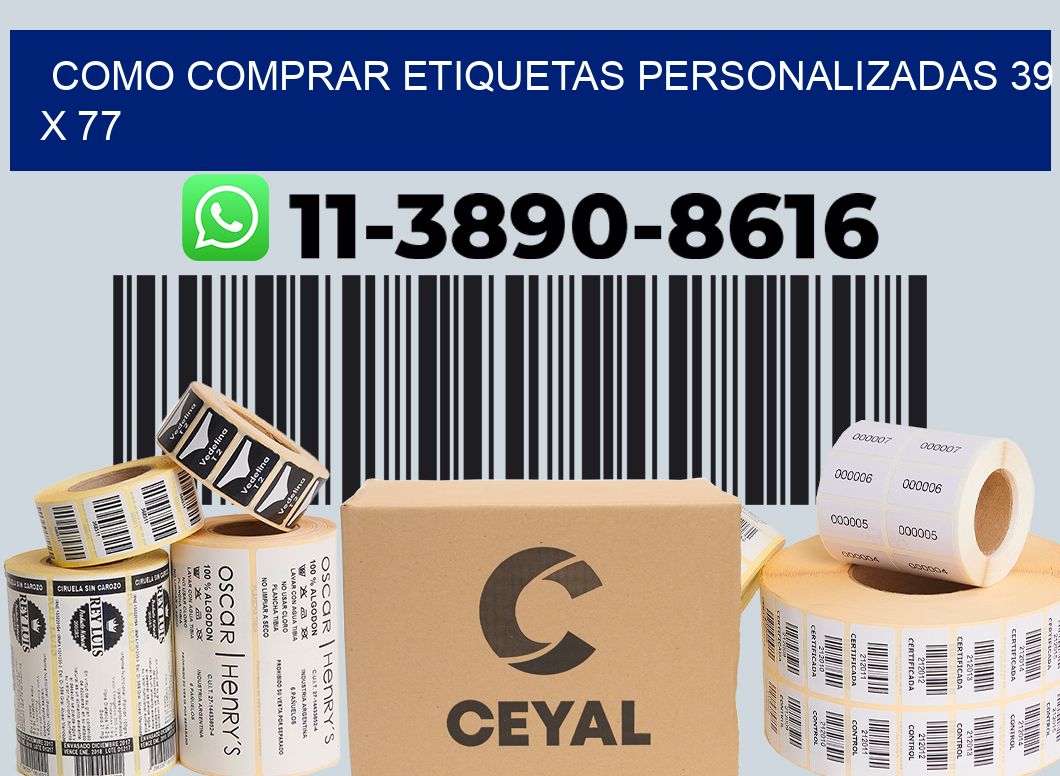 como comprar etiquetas personalizadas 39 x 77