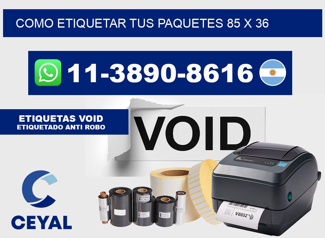como etiquetar tus paquetes 85 x 36