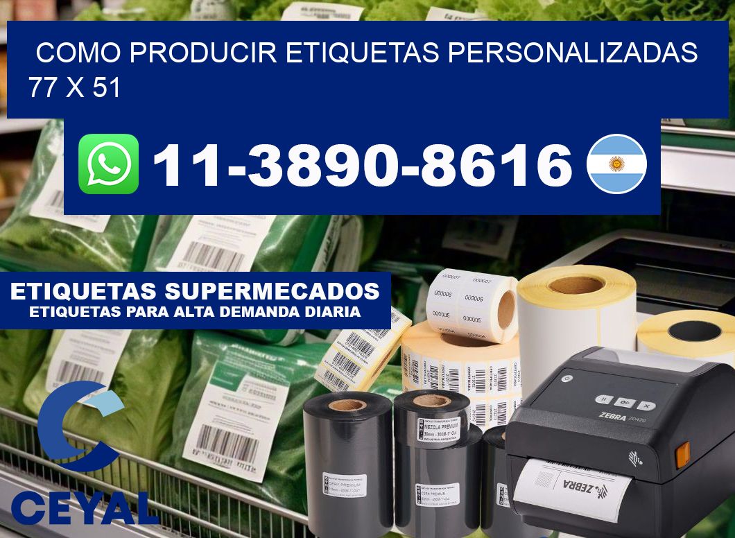 como producir etiquetas personalizadas 77 x 51