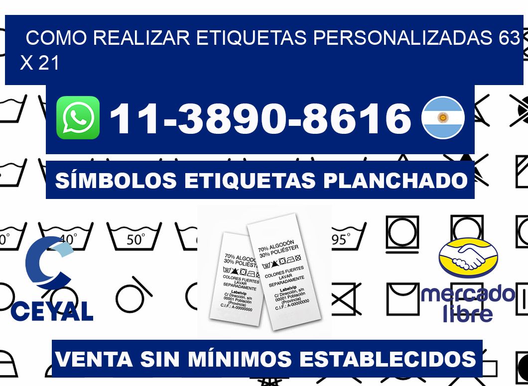 como realizar etiquetas personalizadas 63 x 21