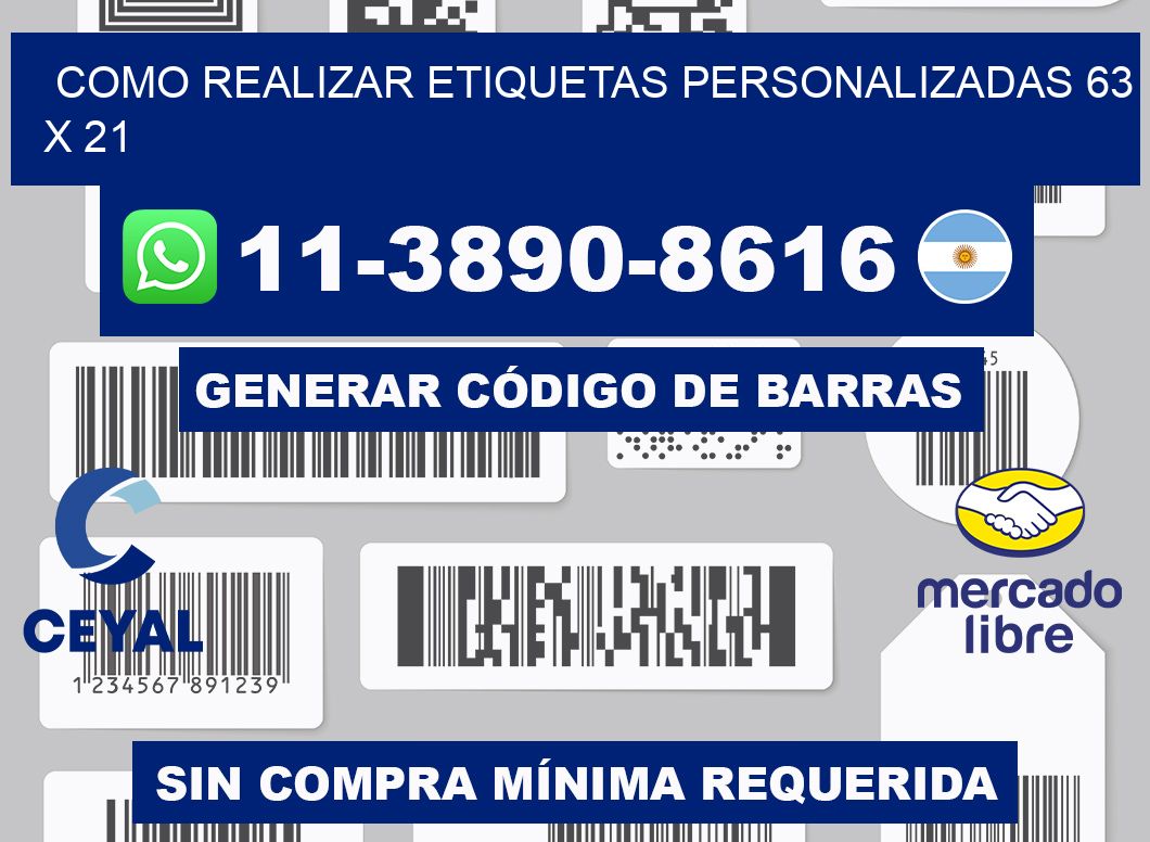 como realizar etiquetas personalizadas 63 x 21