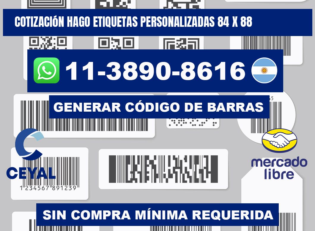 cotización hago etiquetas personalizadas 84 x 88
