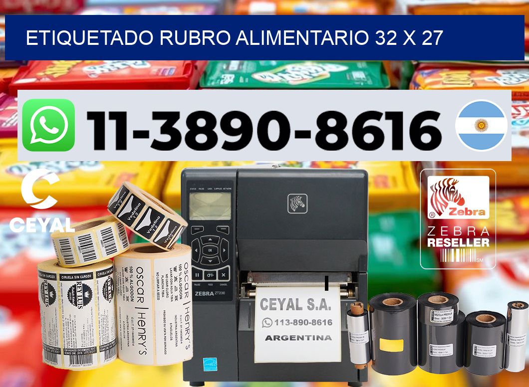 etiquetado rubro alimentario 32 x 27