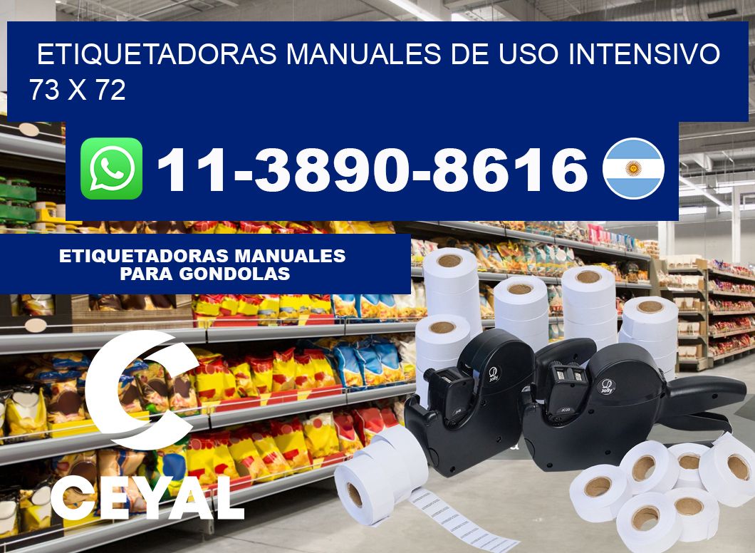 etiquetadoras manuales de uso intensivo 73 x 72