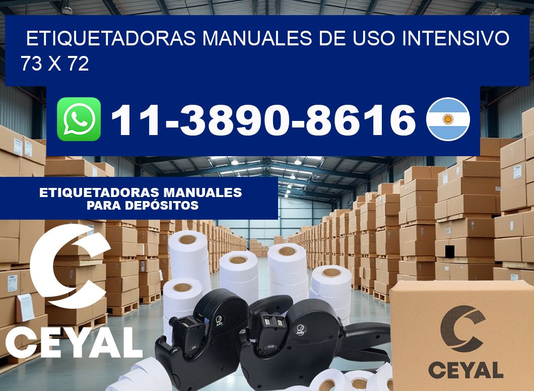 etiquetadoras manuales de uso intensivo 73 x 72
