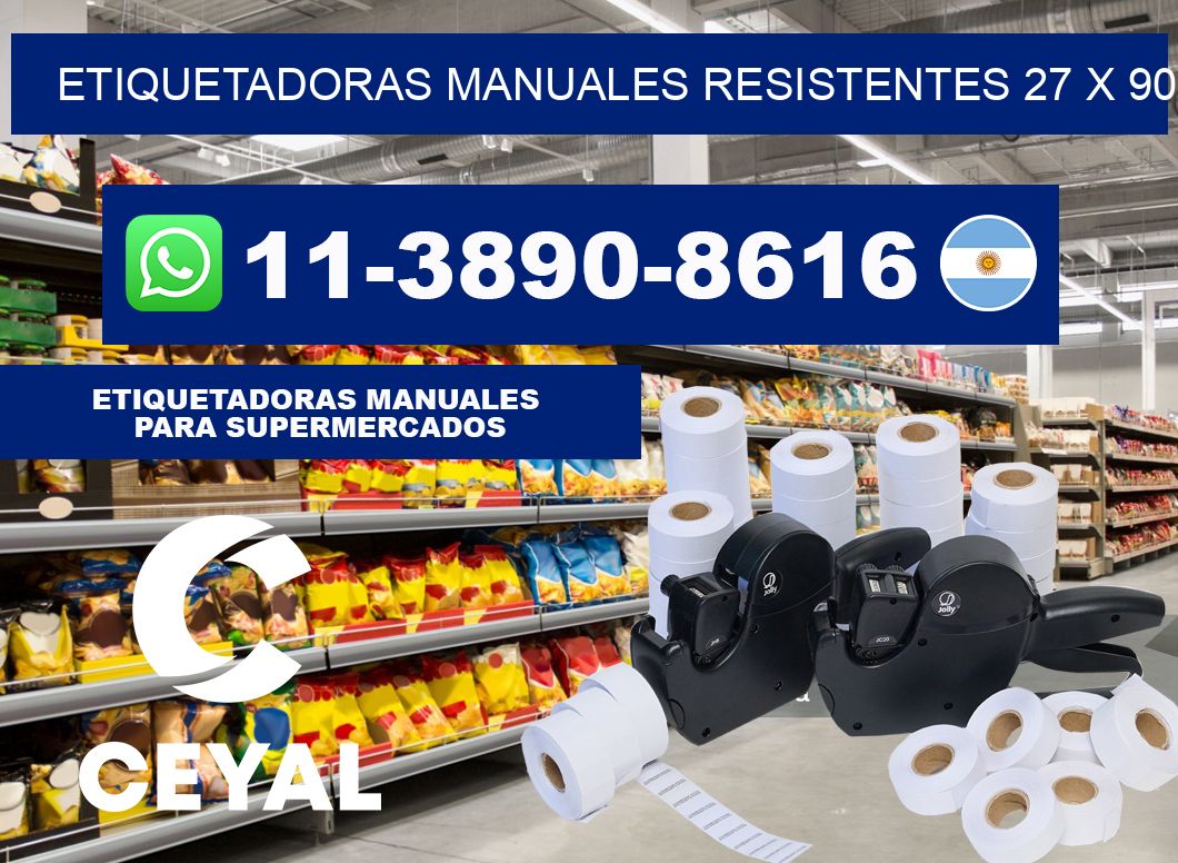 etiquetadoras manuales resistentes 27 x 90