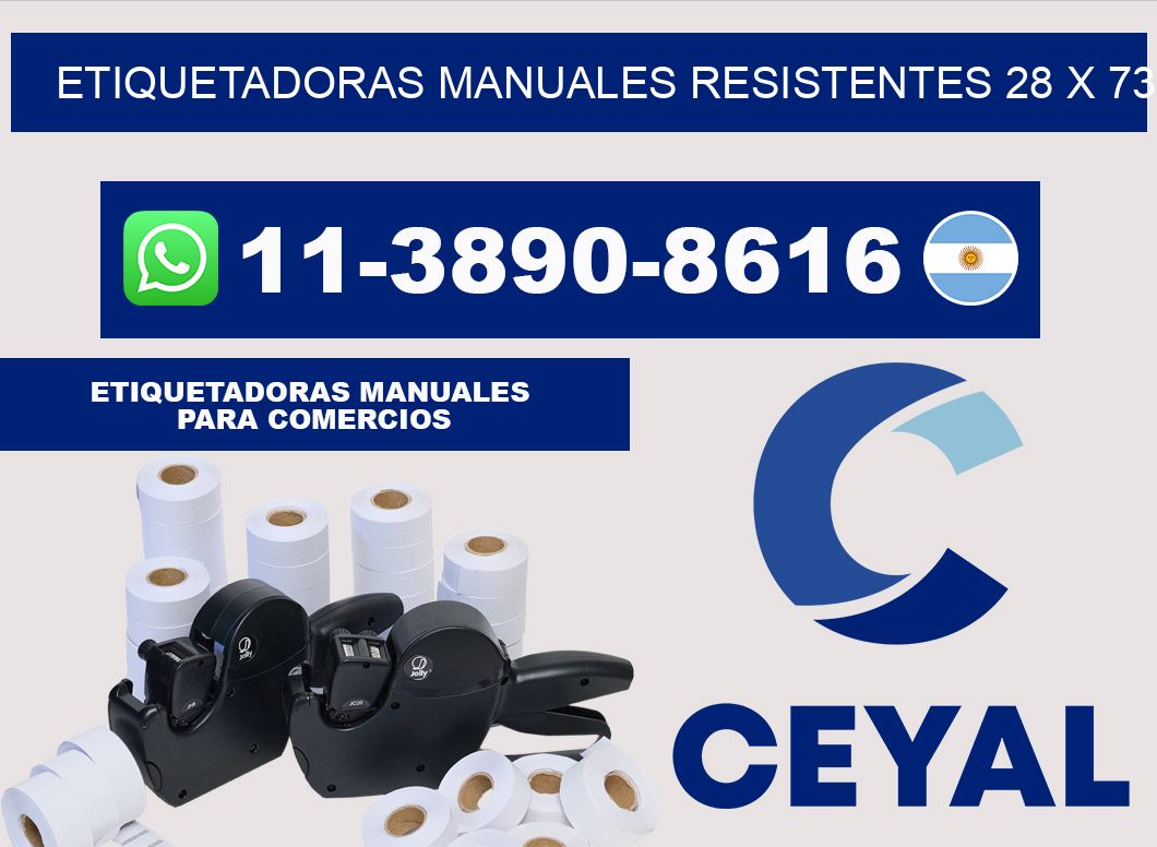 etiquetadoras manuales resistentes 28 x 73