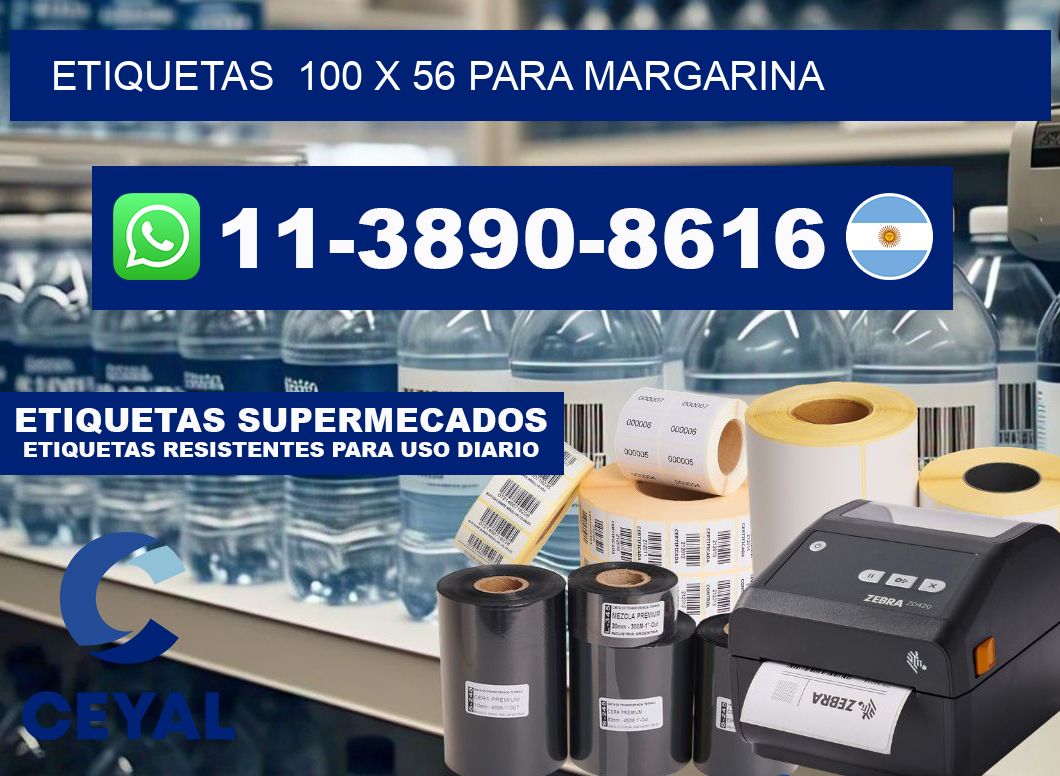 etiquetas 100 x 56 para Margarina