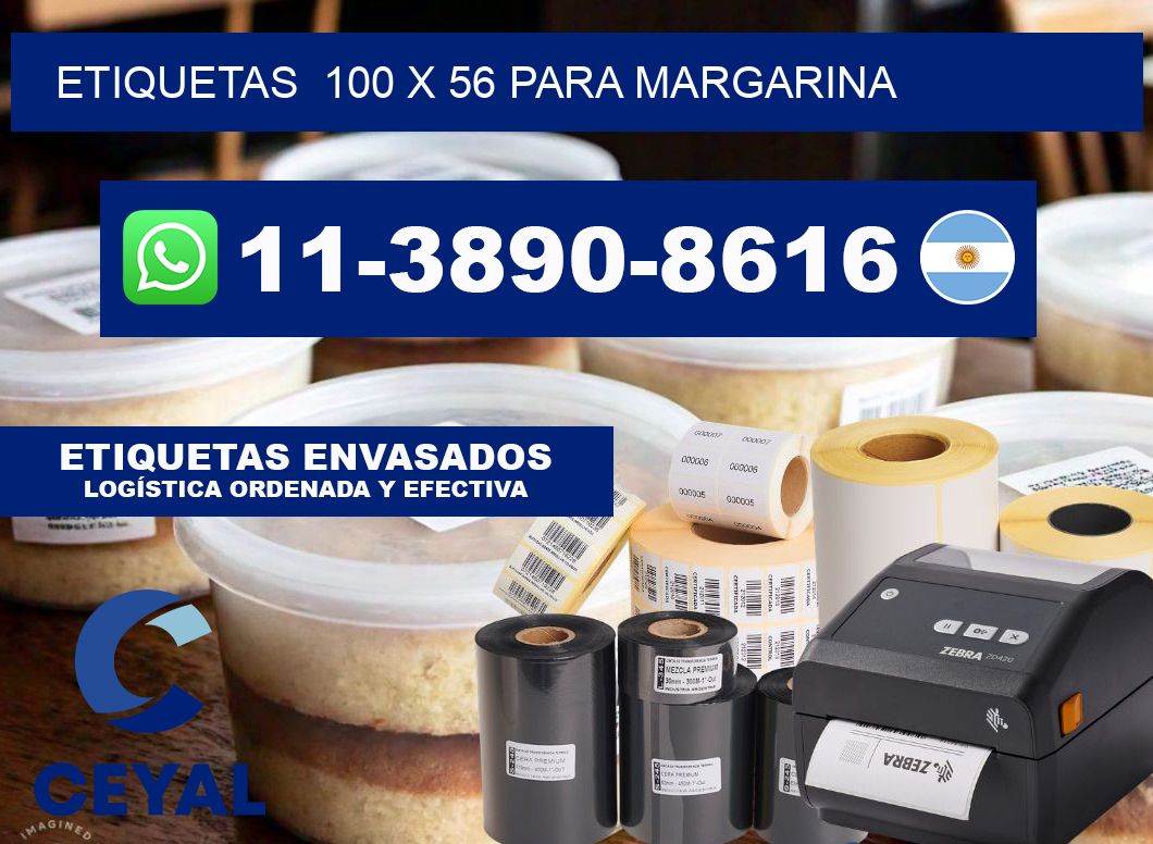 etiquetas 100 x 56 para Margarina