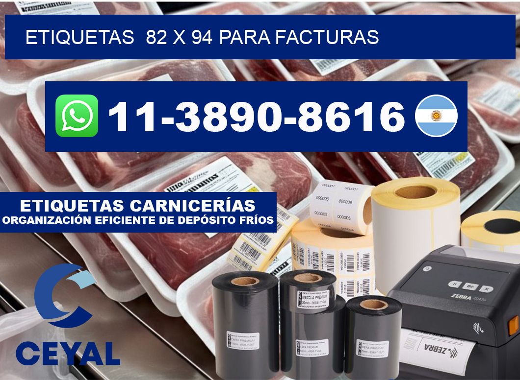 etiquetas  82 x 94 para Facturas