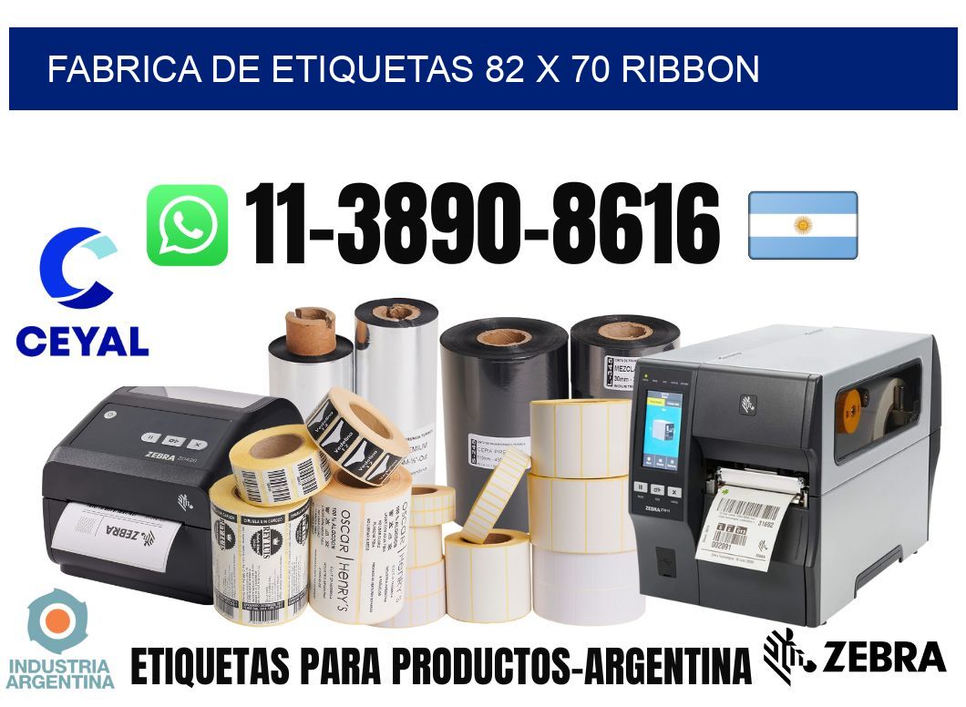 fabrica de etiquetas 82 x 70 ribbon