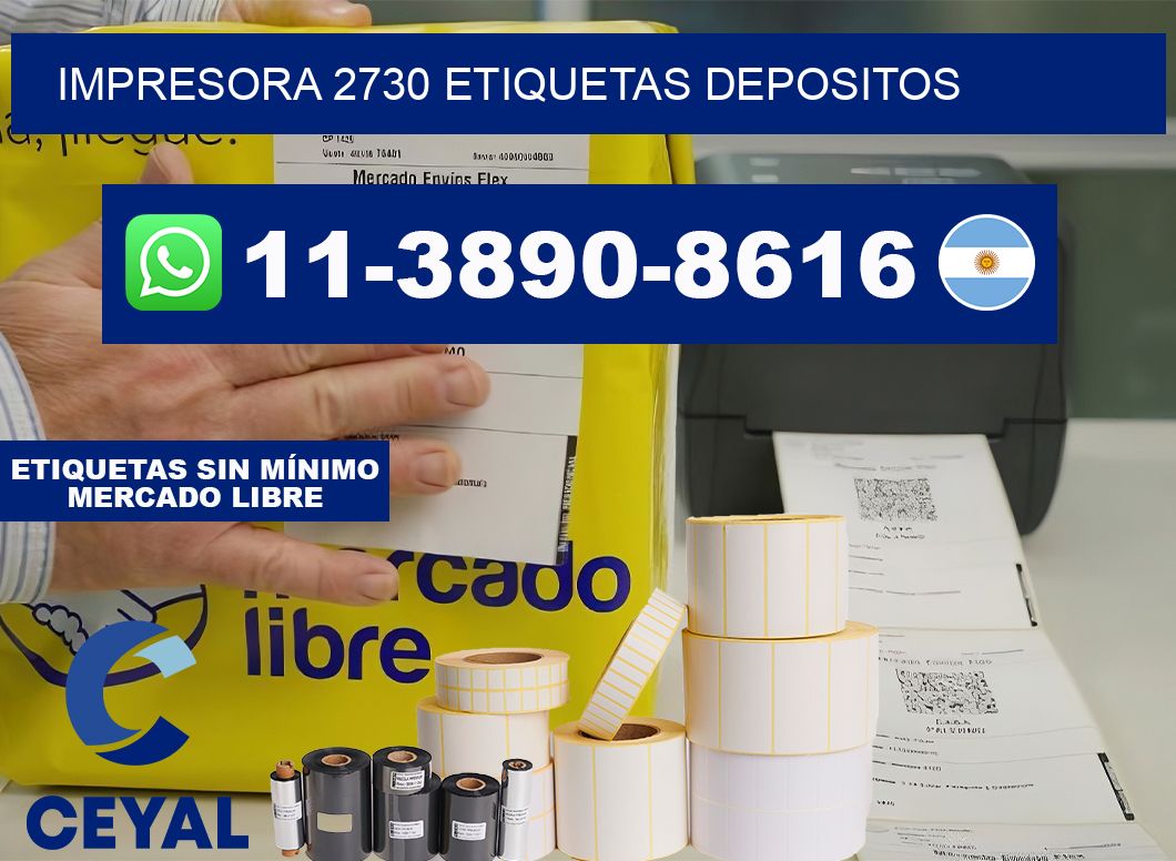 impresora 2730 etiquetas depositos