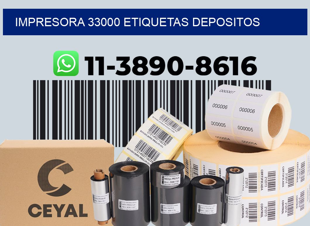 impresora 33000 etiquetas depositos