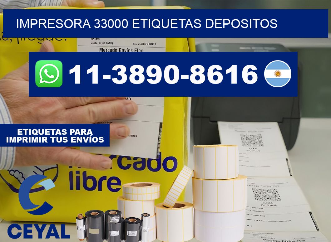 impresora 33000 etiquetas depositos
