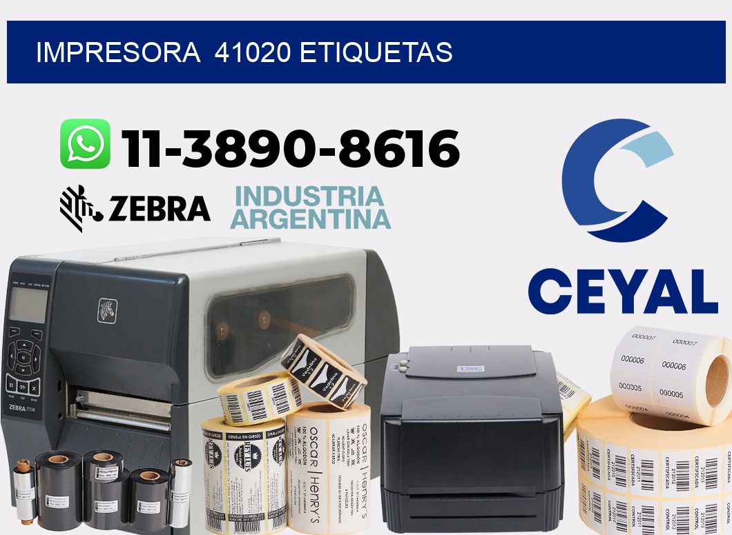 impresora  41020 etiquetas