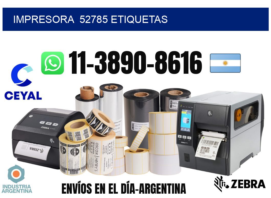 impresora  52785 etiquetas
