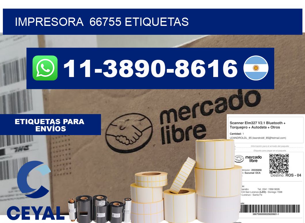 impresora  66755 etiquetas