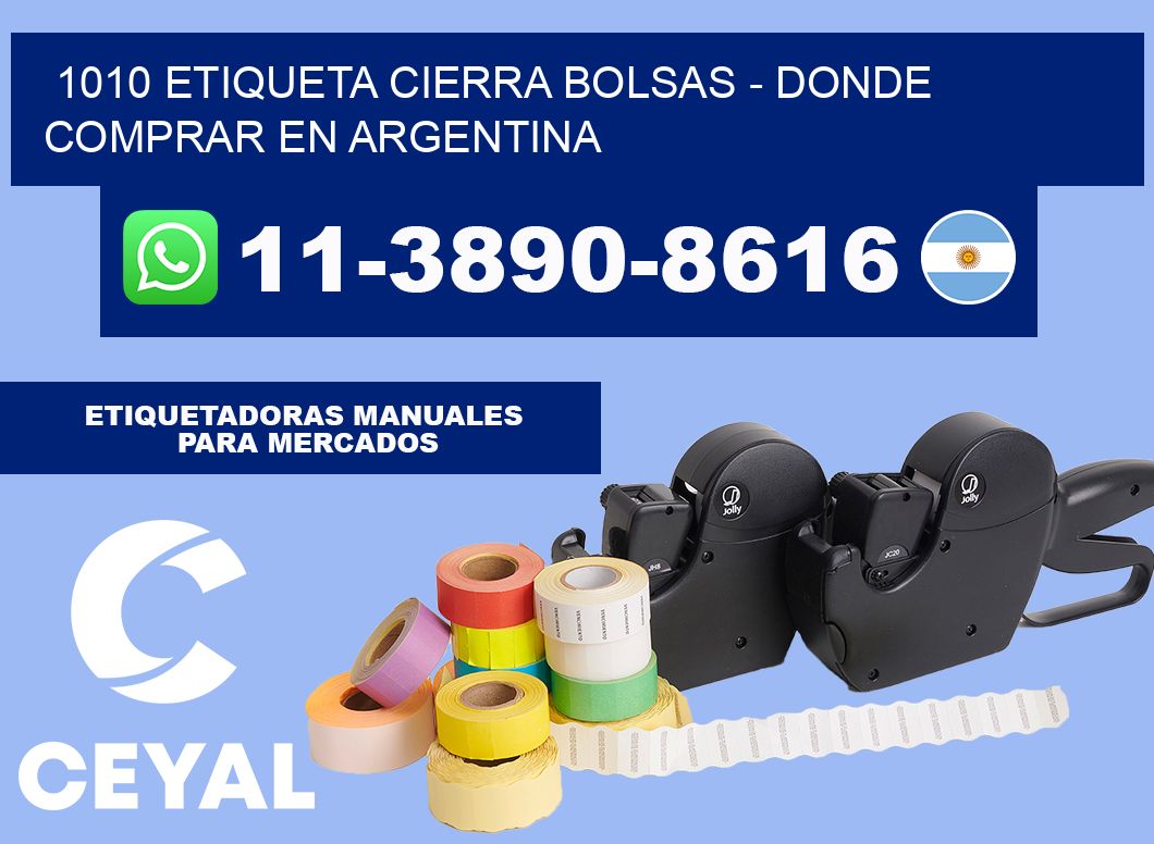 1010 etiqueta Cierra Bolsas - Donde Comprar en Argentina