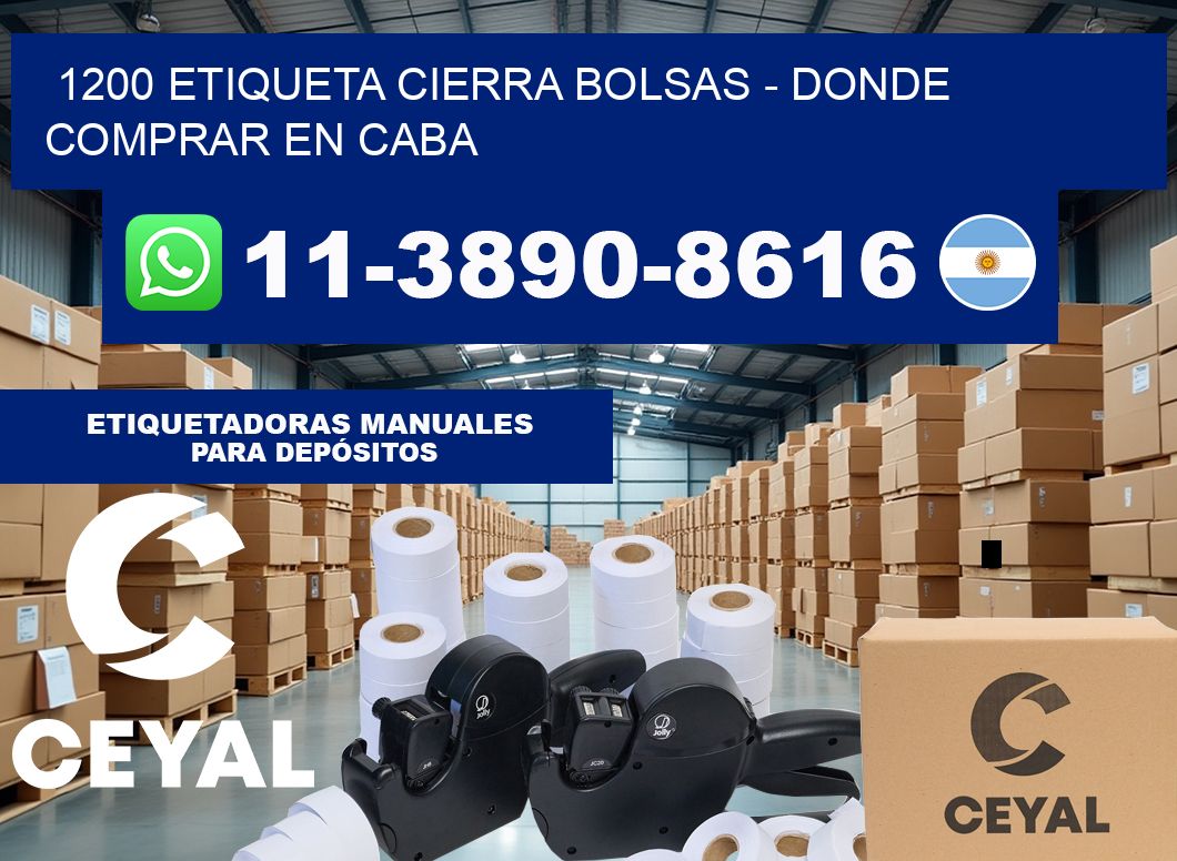 1200 etiqueta Cierra Bolsas – Donde Comprar en Caba