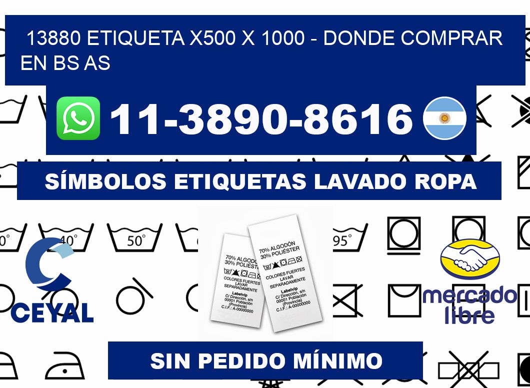 13880 etiqueta x500 x 1000 - Donde Comprar en bs as