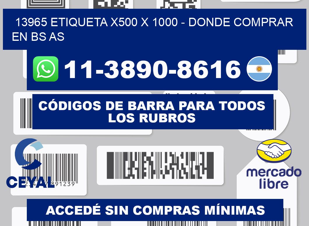13965 etiqueta x500 x 1000 - Donde Comprar en bs as