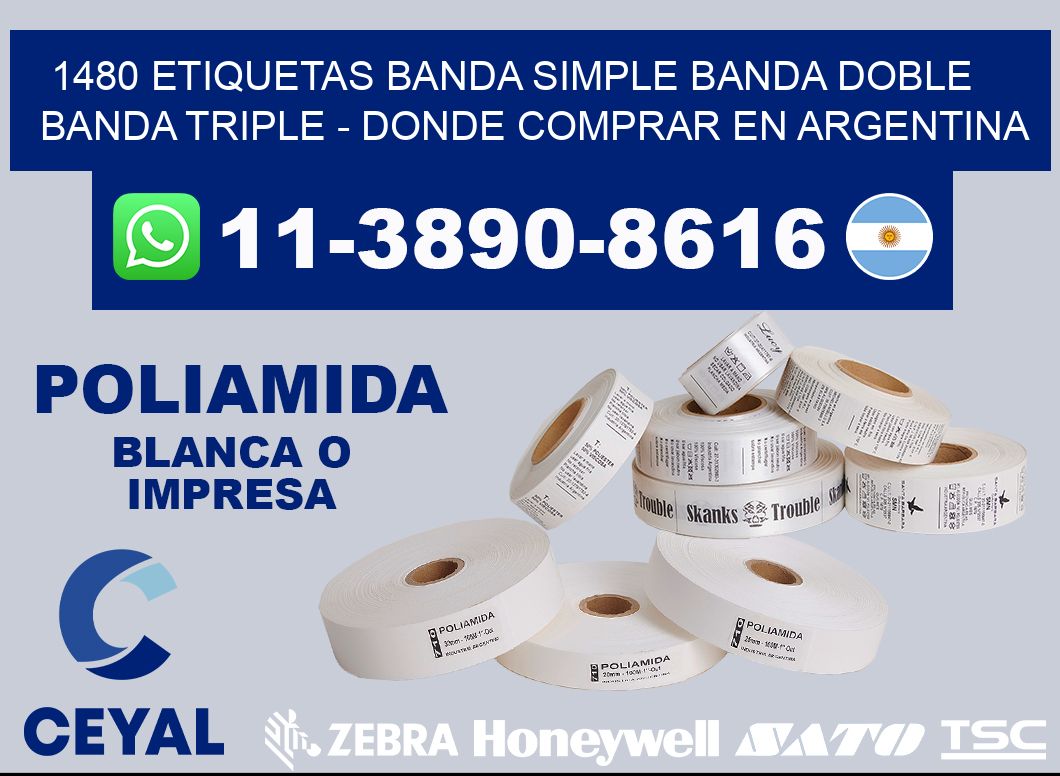 1480 etiquetas banda simple banda doble banda triple - Donde Comprar en Argentina