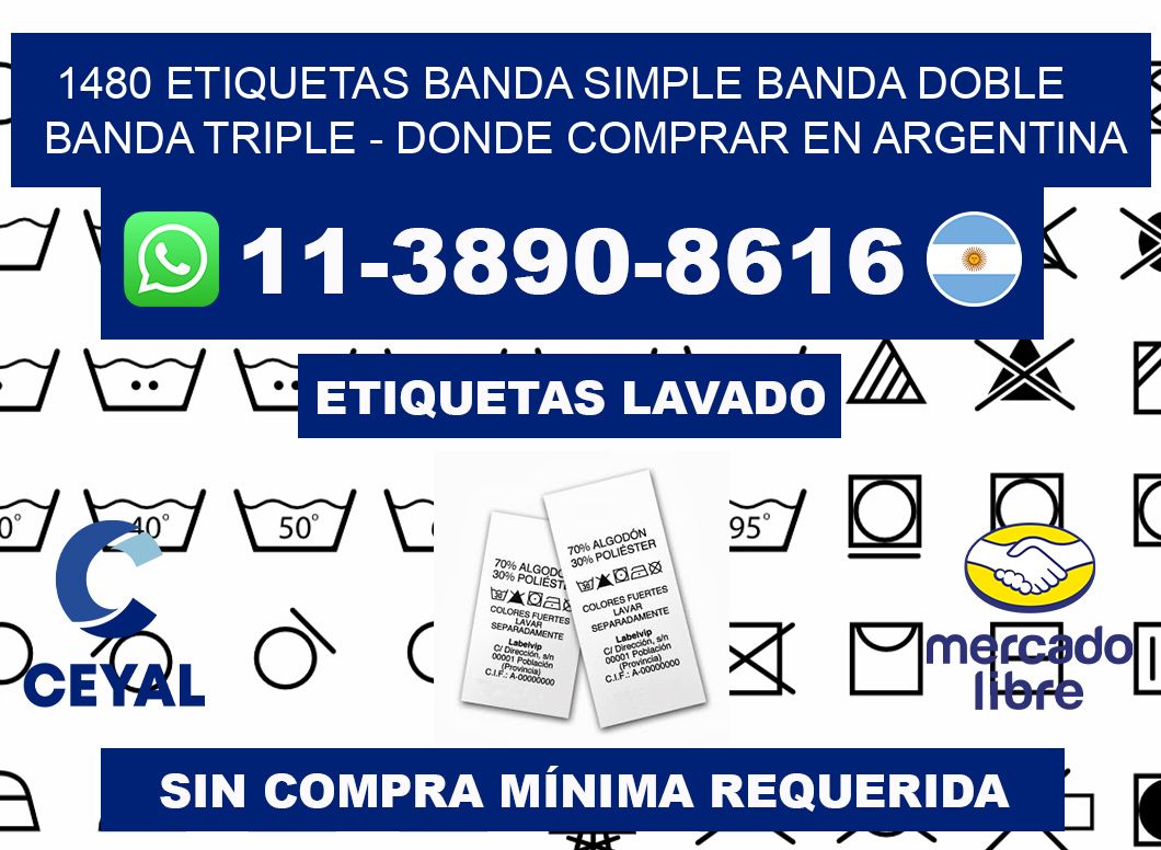 1480 etiquetas banda simple banda doble banda triple - Donde Comprar en Argentina