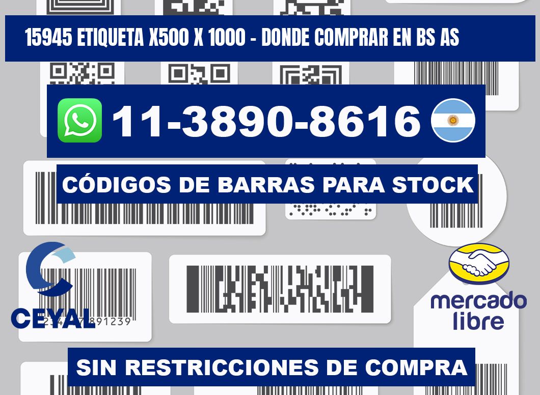 15945 etiqueta x500 x 1000 - Donde Comprar en bs as