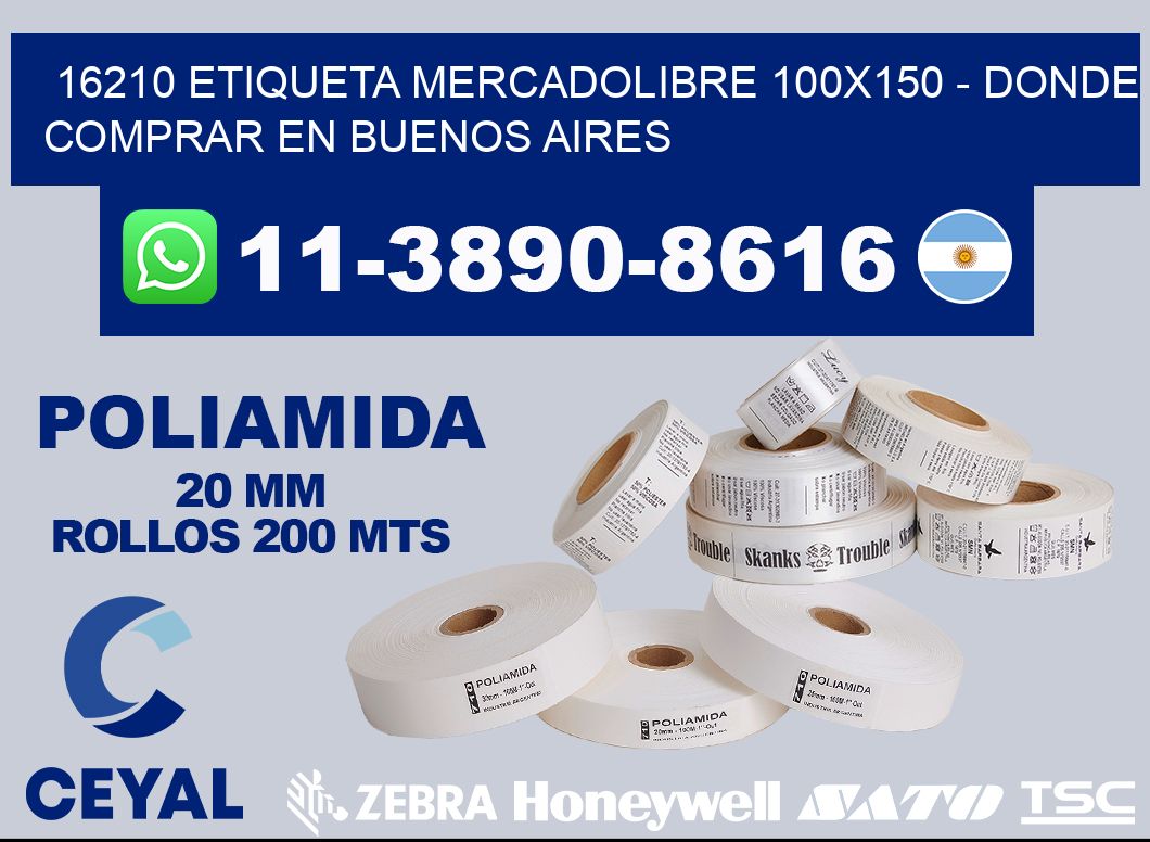 16210 etiqueta MercadoLibre 100x150 - Donde Comprar en Buenos Aires