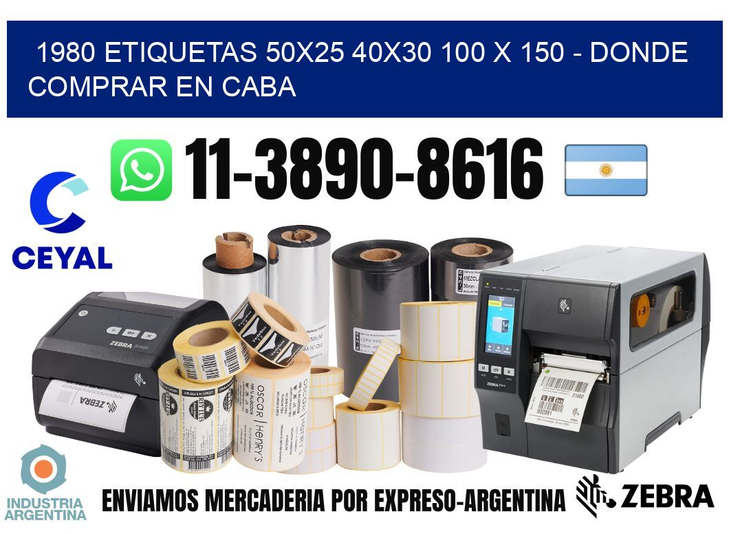 1980 etiquetas 50x25 40x30 100 x 150 - Donde Comprar en Caba