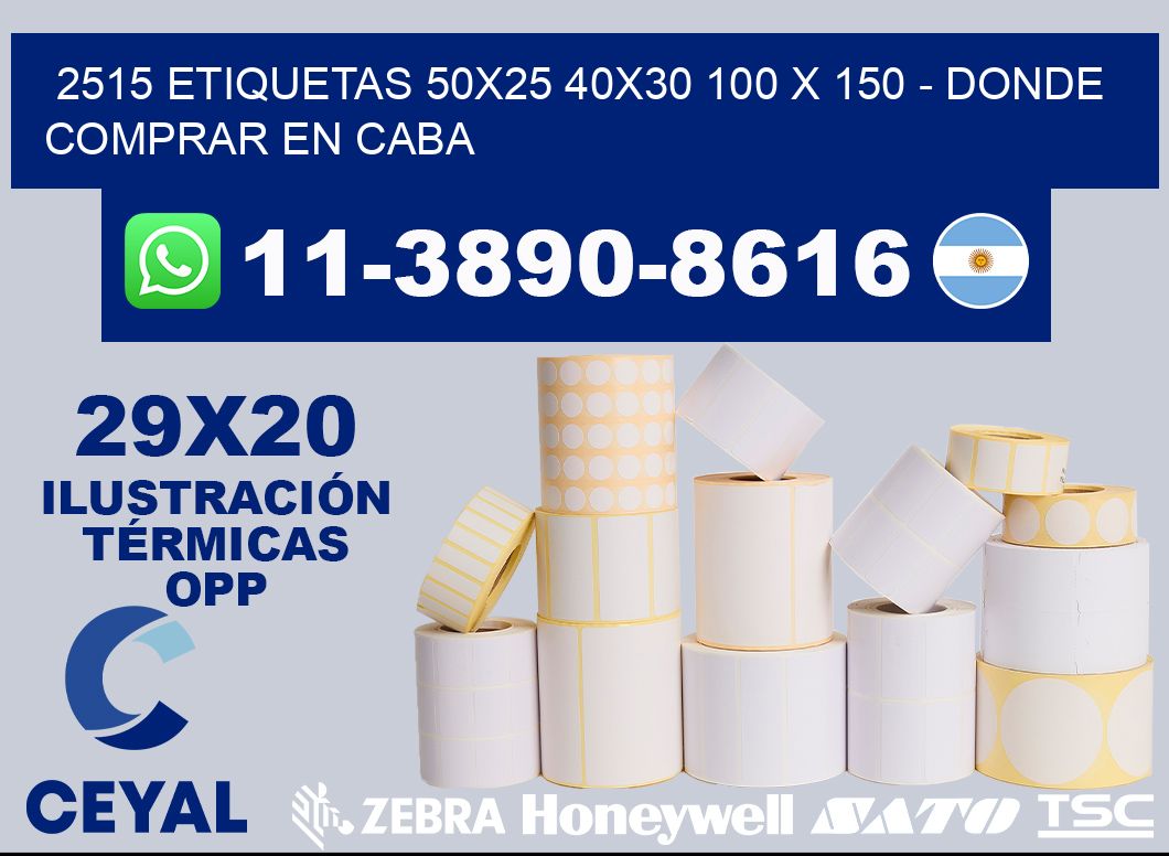 2515 etiquetas 50x25 40x30 100 x 150 - Donde Comprar en Caba