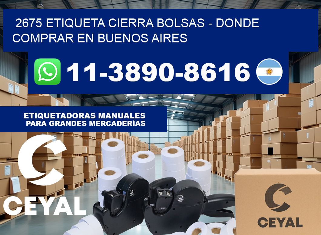 2675 etiqueta Cierra Bolsas – Donde Comprar en Buenos Aires