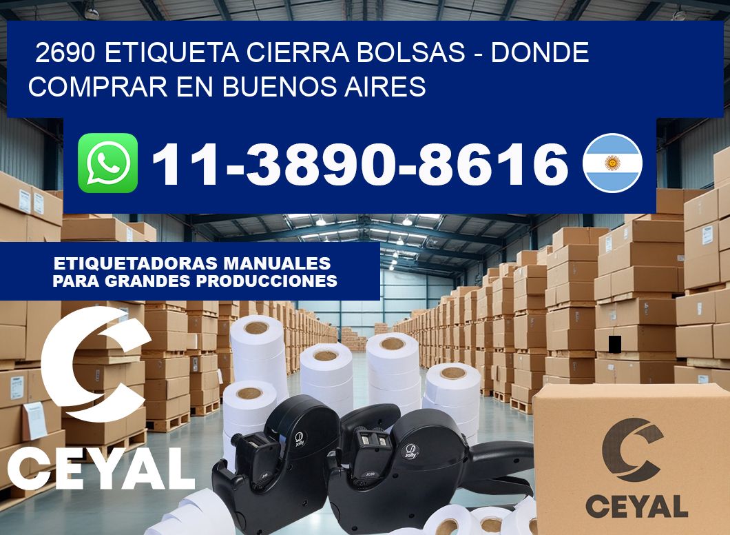 2690 etiqueta Cierra Bolsas – Donde Comprar en Buenos Aires